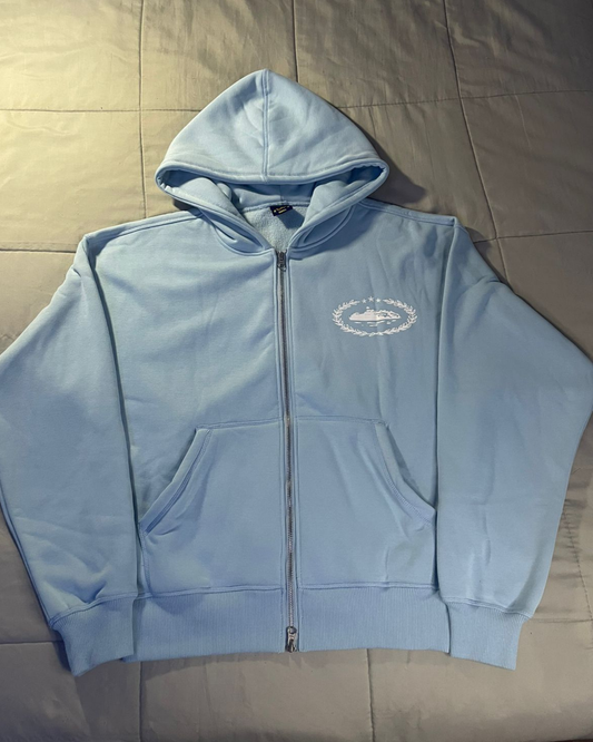 Corteiz Superior Royale Zip hoodie set-blue