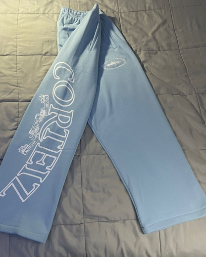 Corteiz Superior Royale Open Hem Pant kit-blue