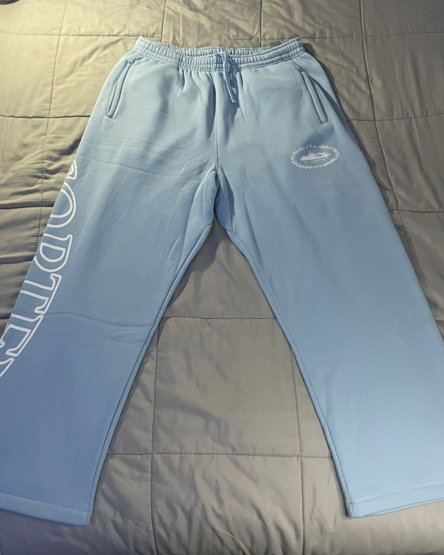 Corteiz Superior Royale Open Hem Pant kit-blue