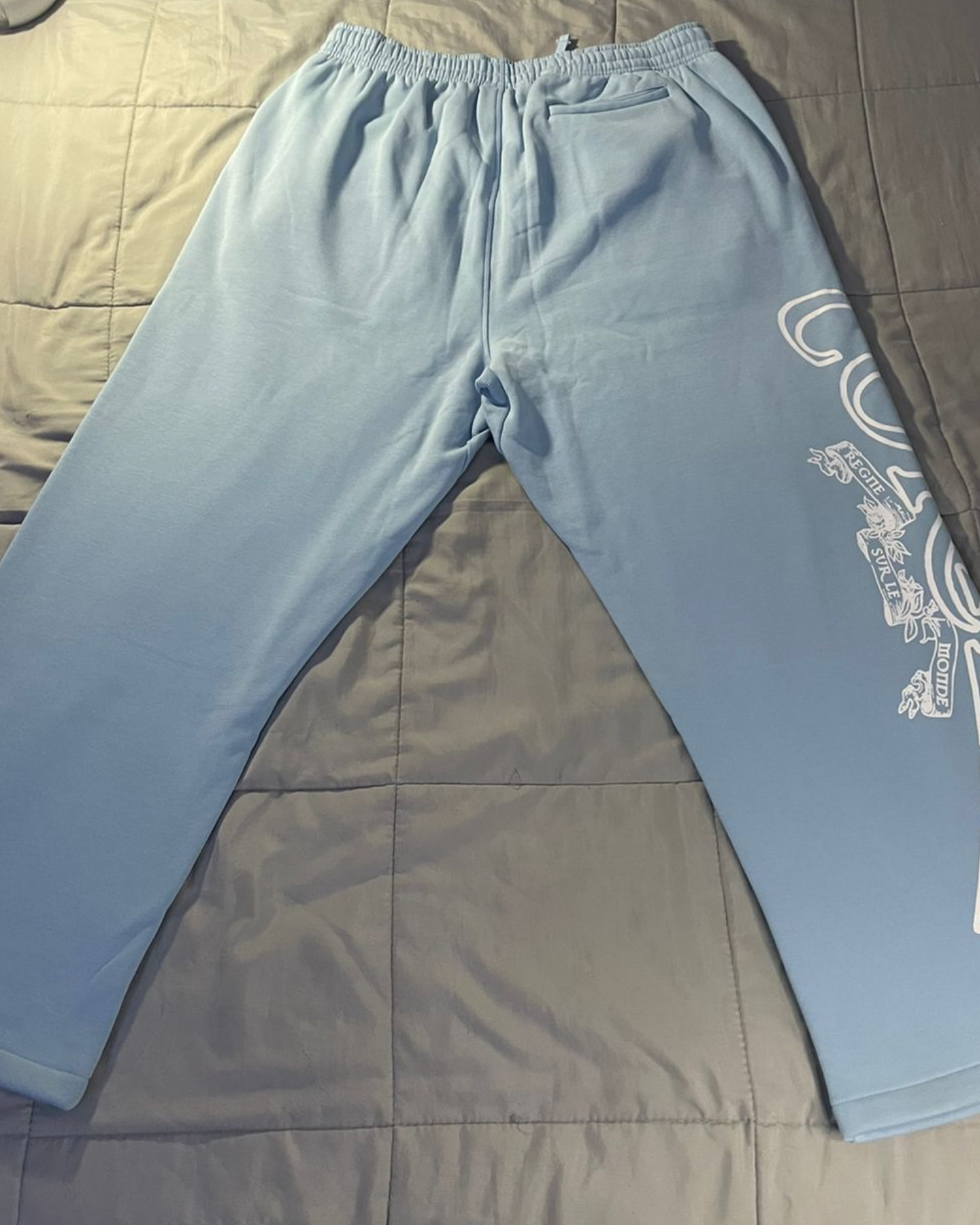 Corteiz Superior Royale Open Hem Pant kit-blue